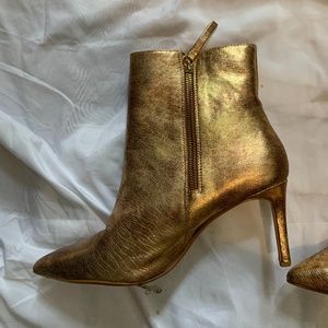 Zara Gold Heels